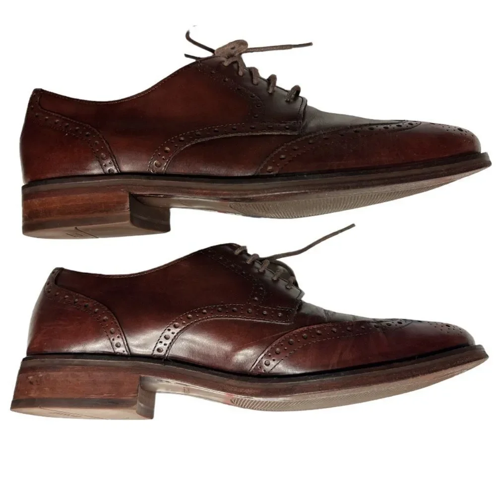 Anthropologie Cole Haan Grand OS‎ Wingtip Oxfords Brown Size 9.5
